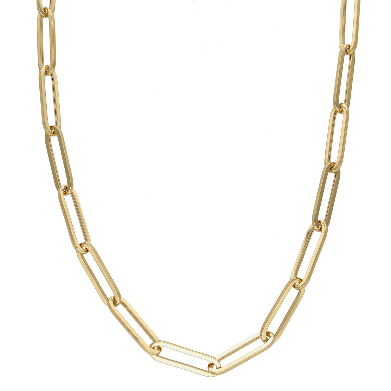 Złoty naszyjnik modny naszyjnik z dużych równych ogniw NA 2904.jpg